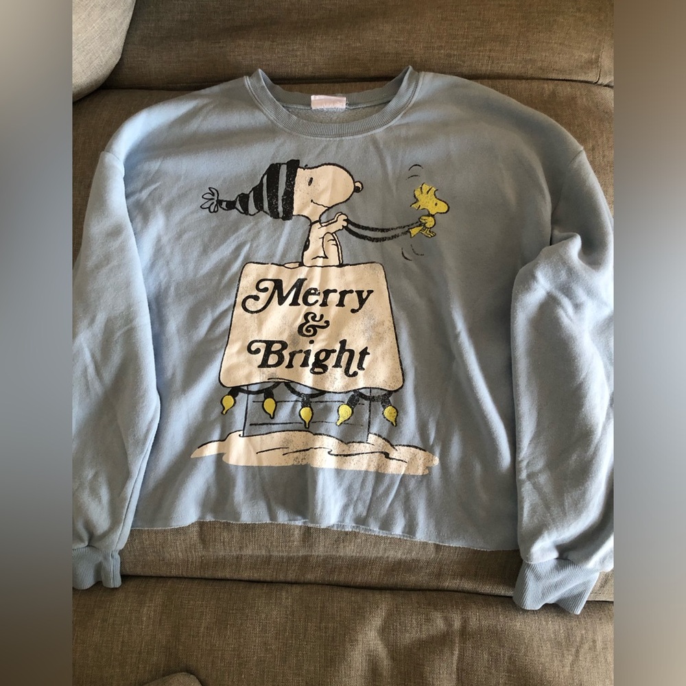 Merry & Bright Snoopy Sweatshirt
